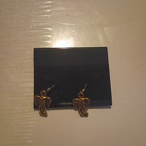 Gold Elephant Earrings